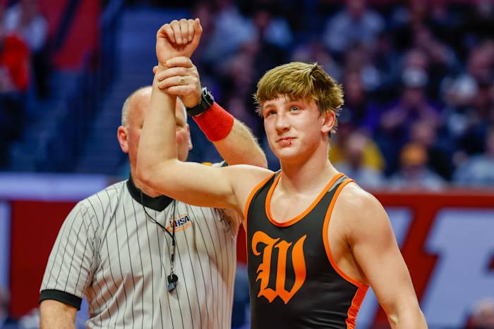 Illinois state wrestling championships February 18 2023 Nate Latsch 15455